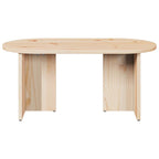 Salontafel 80 X 39.5 X 35 Cm Massief Grenenhout