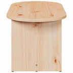 Salontafel 80 X 39.5 X 35 Cm Massief Grenenhout