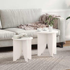 Salontafel 2 Pcs 41.5 X 41.5 X 44 Cm Massief Grenenhout