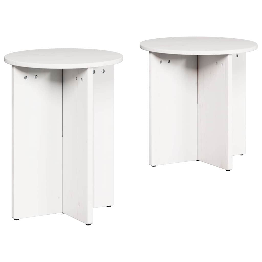 Salontafel 2 Pcs 41,5 X 41,5 X 41 Cm Massief Grenenhout