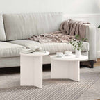 Salontafel 2 Pcs 49 X 49 X 28 Cm Massief Grenenhout