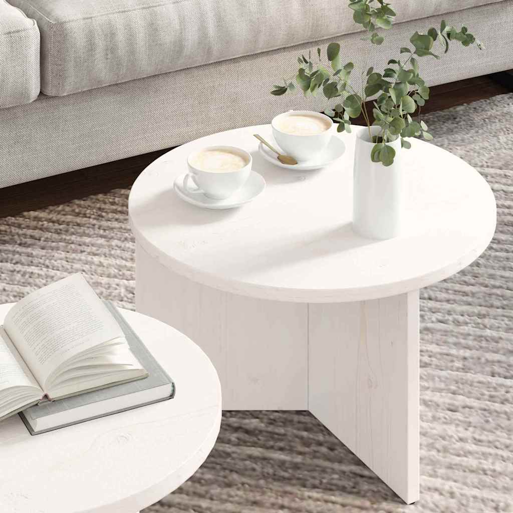 Salontafel 2 Pcs 49 X 49 X 28 Cm Massief Grenenhout