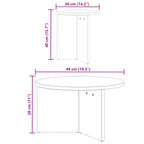 Salontafel 2 Pcs 49 X 49 X 28 Cm Massief Grenenhout
