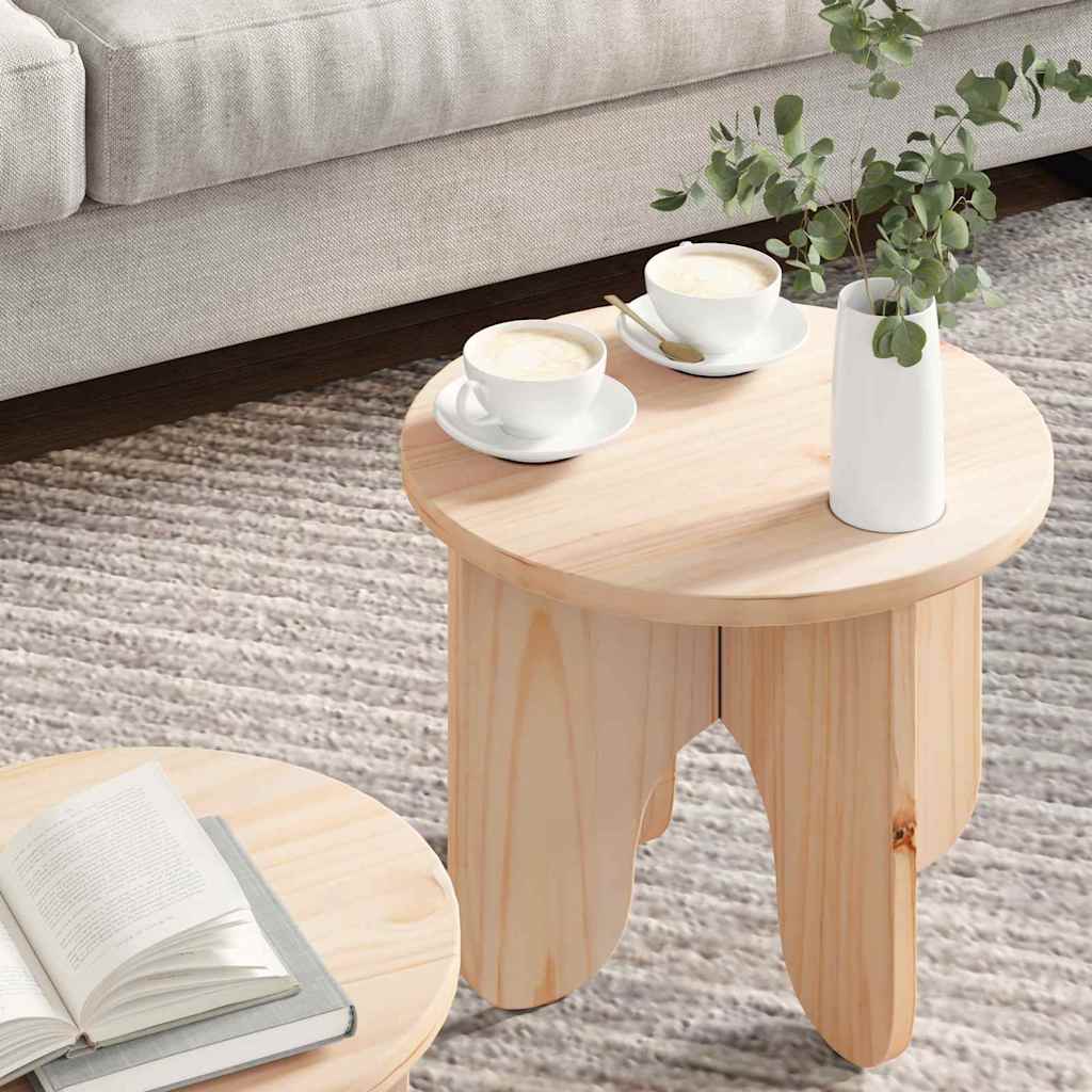 Salontafel 2 Pcs 39.5 X 39.5 X 30 Cm Massief Grenenhout