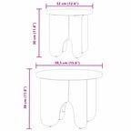 Salontafel 2 Pcs 39.5 X 39.5 X 30 Cm Massief Grenenhout