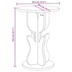 Bijzettafel 39.5 X 39.5 X 53.5 Cm Massief Grenenhout