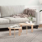Salontafel 2 Pcs 47.5 X 47.5 X 27 Cm Massief Grenenhout