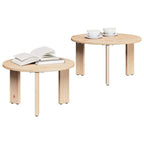Salontafel 2 Pcs 47.5 X 47.5 X 27 Cm Massief Grenenhout