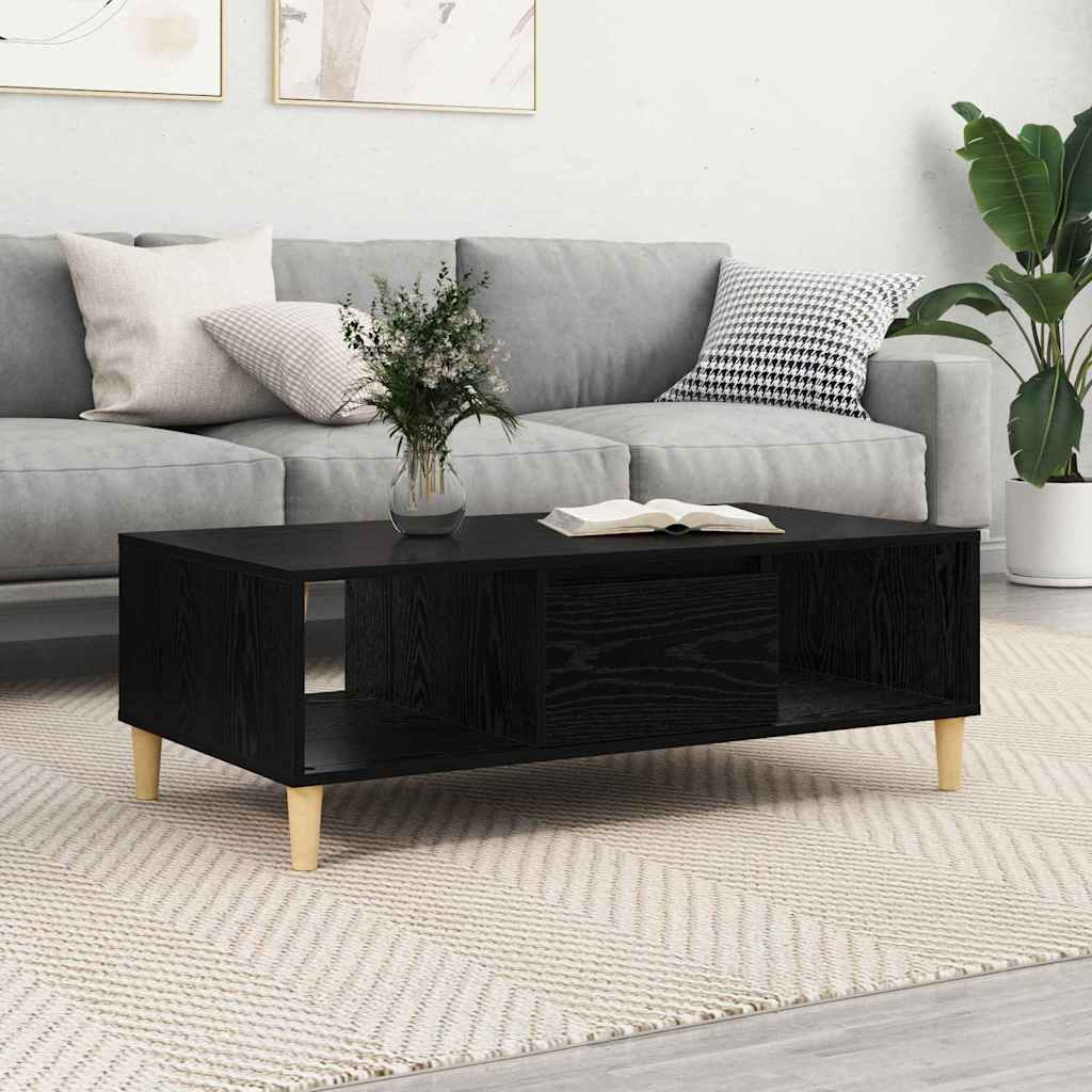 Salontafel 103.5 X 60 X 35 Cm Bewerkt Hout