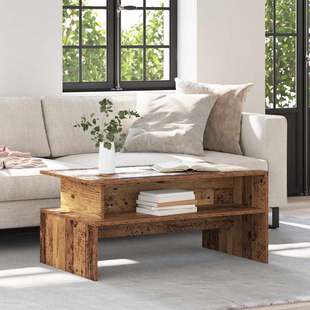 Salontafel 90X55X42,5 Cm Bewerkt Hout