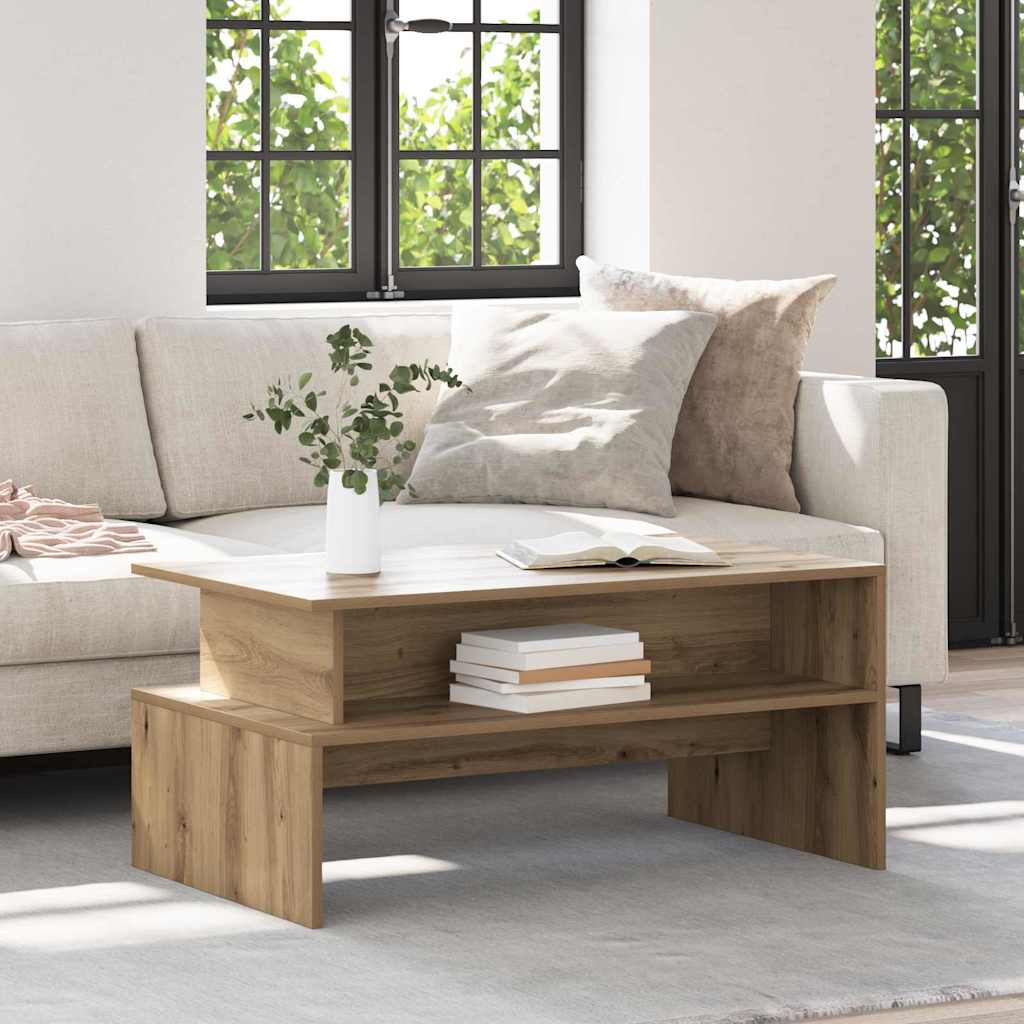 Salontafel 90X55X42,5 Cm Bewerkt Hout