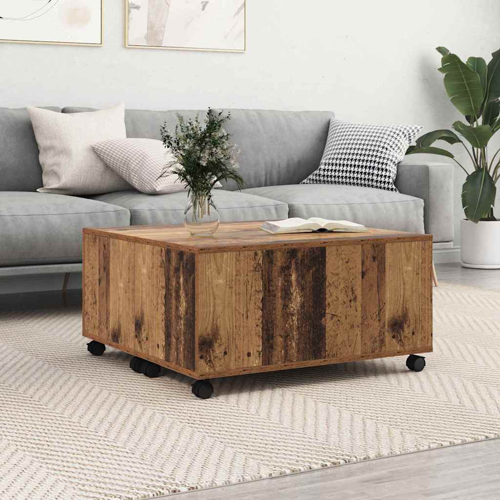 Salontafel 75X75X38 Cm Bewerkt Hout