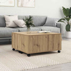 Salontafel 75X75X38 Cm Bewerkt Hout