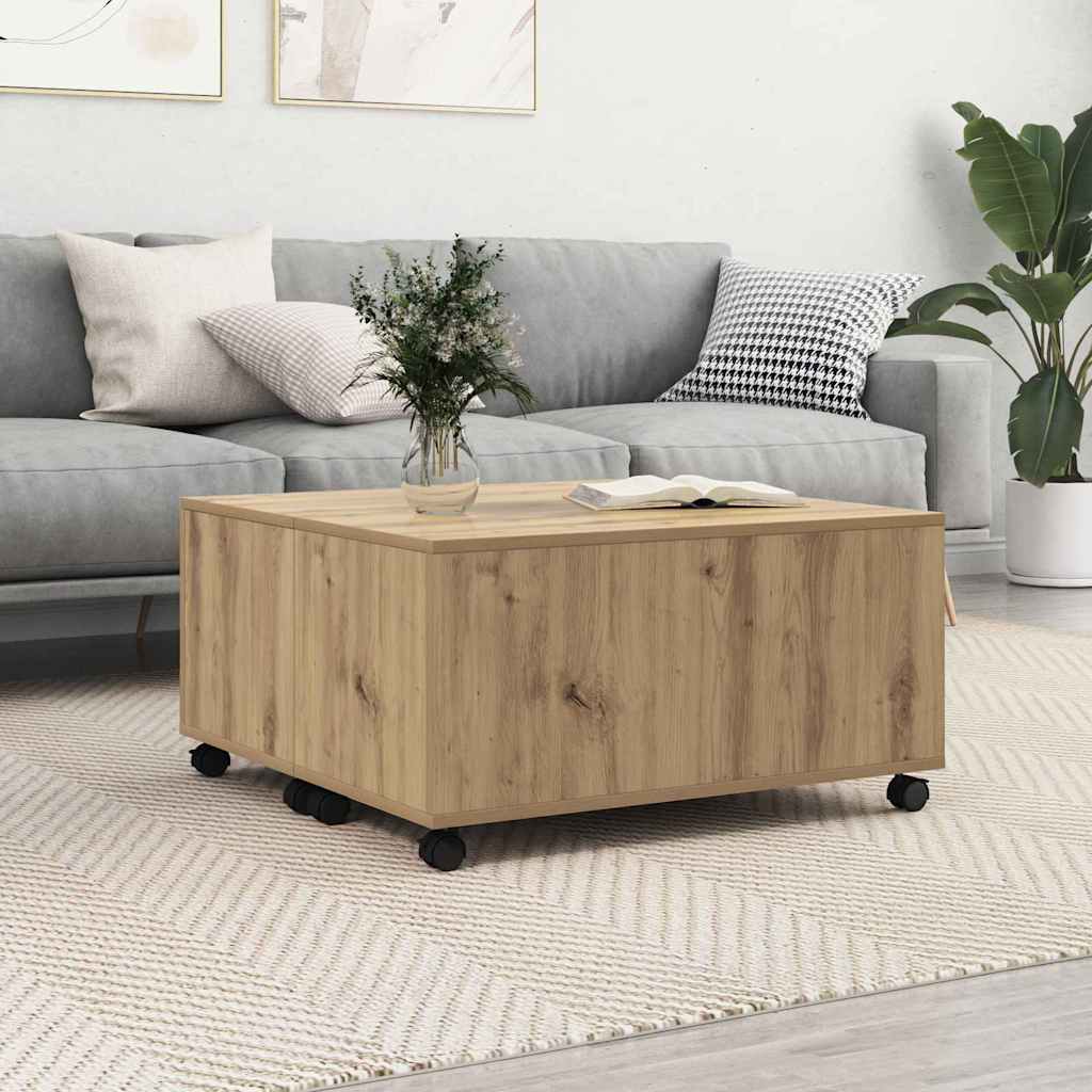 Salontafel 75X75X38 Cm Bewerkt Hout