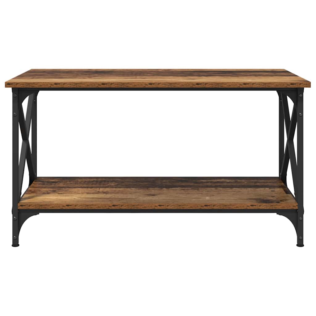 Salontafel 80 X 45 X 45.5 Cm Bewerkt Hout
