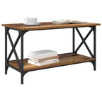 Salontafel 80 X 45 X 45.5 Cm Bewerkt Hout