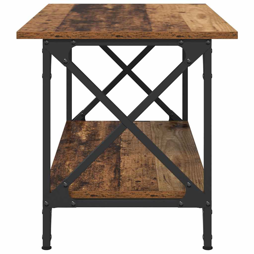 Salontafel 80 X 45 X 45.5 Cm Bewerkt Hout