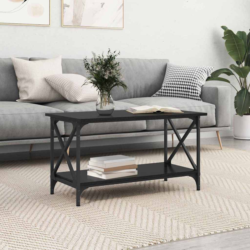 Salontafel 80 X 45 X 45.5 Cm Bewerkt Hout