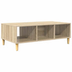 Salontafel 103.5 X 60 X 35 Cm Bewerkt Hout