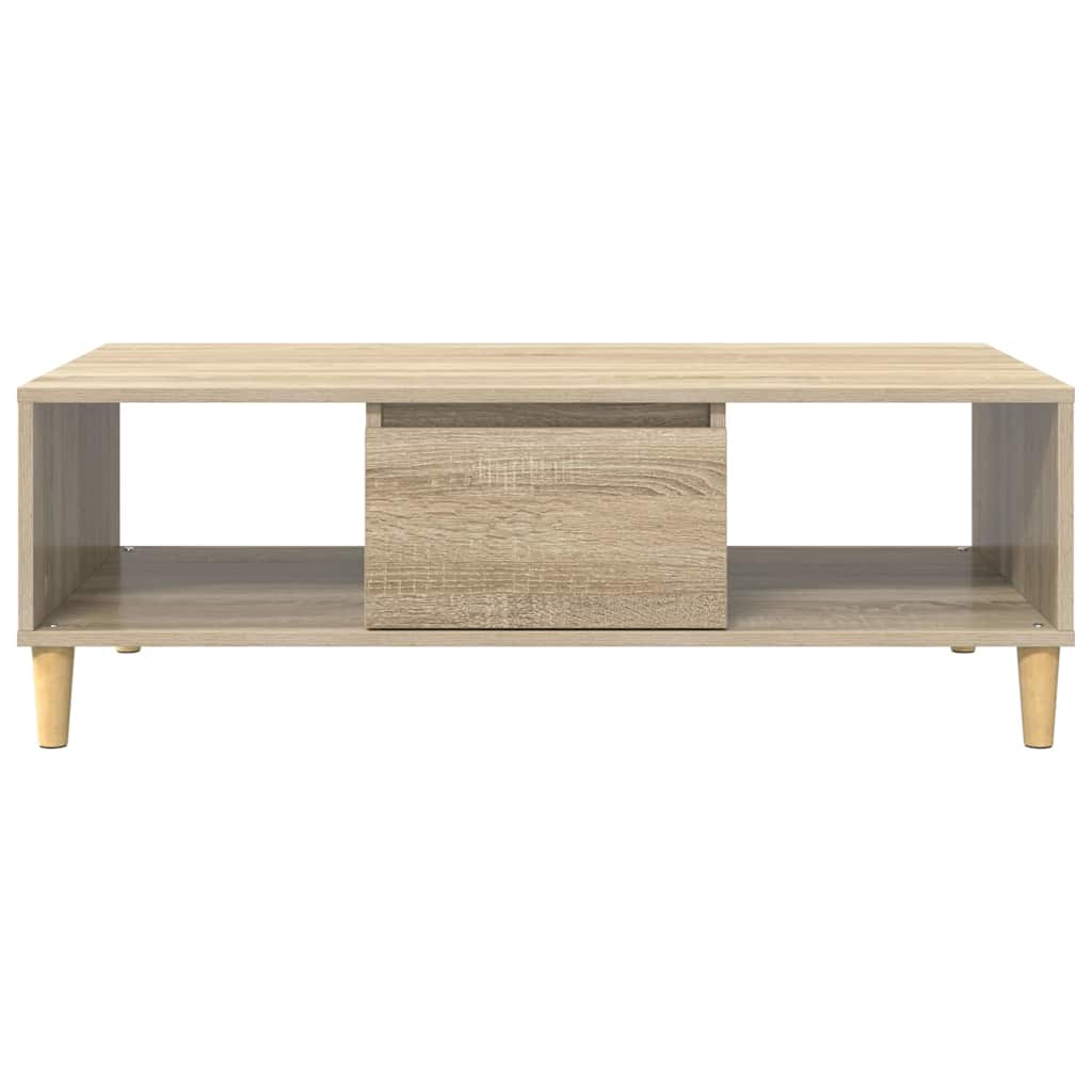 Salontafel 103.5 X 60 X 35 Cm Bewerkt Hout