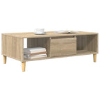 Salontafel 103.5 X 60 X 35 Cm Bewerkt Hout