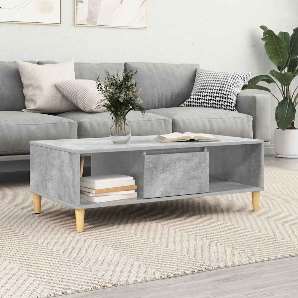 Salontafel 103.5 X 60 X 35 Cm Bewerkt Hout