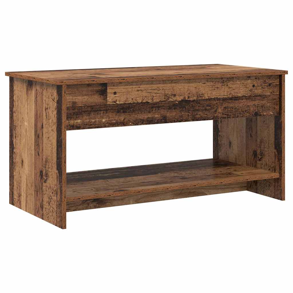 Salontafel 102 X 50 X 52.5 Cm Bewerkt Hout
