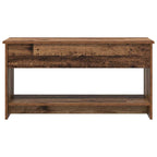 Salontafel 102 X 50 X 52.5 Cm Bewerkt Hout