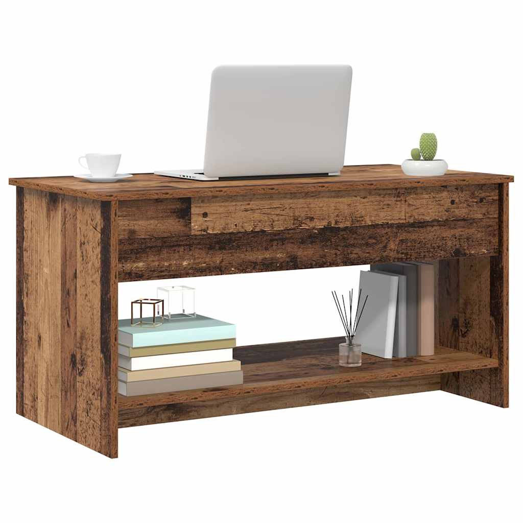 Salontafel 102 X 50 X 52.5 Cm Bewerkt Hout