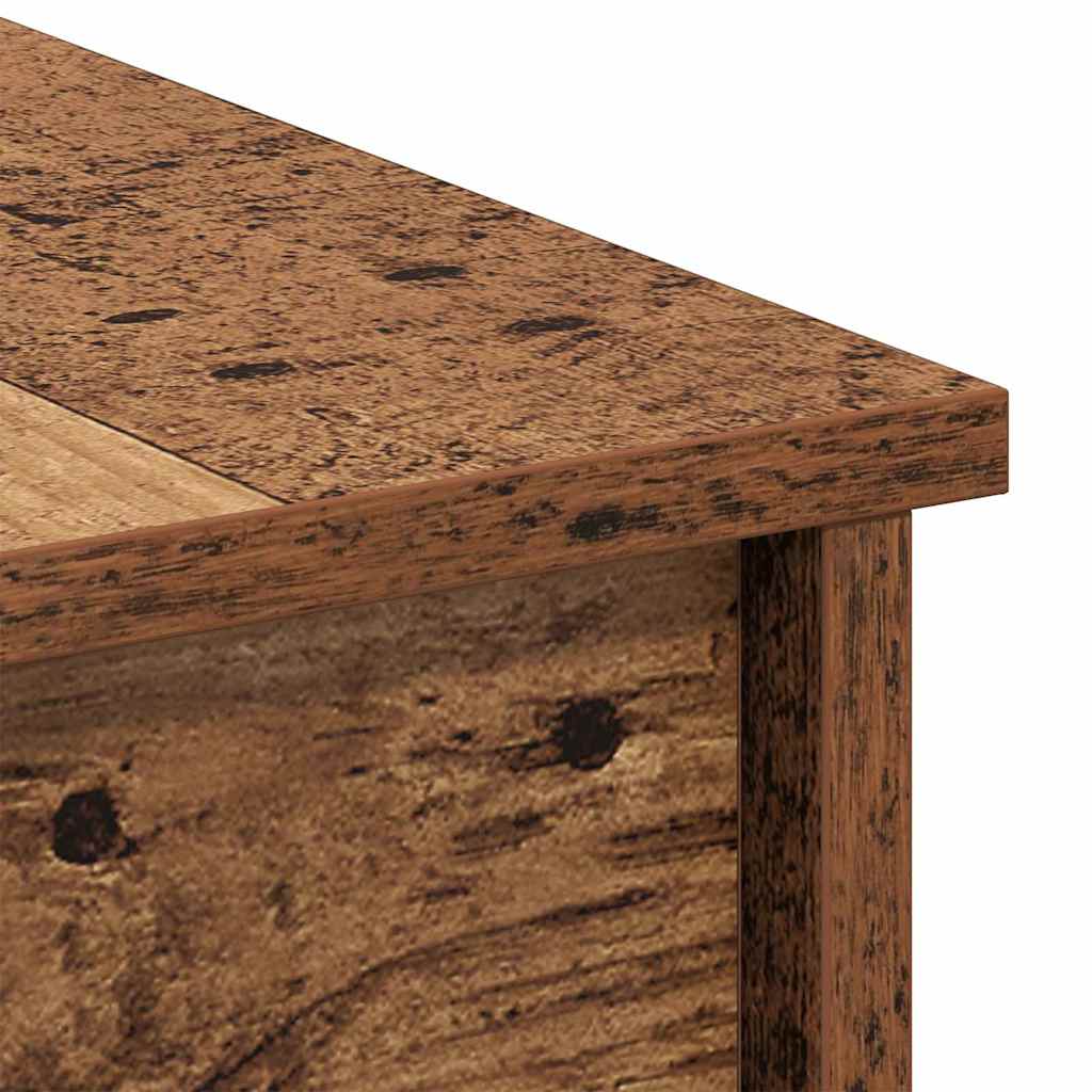 Salontafel Oud Hout 80 X 50,5 X 42,5 Cm Bewerkt Hout