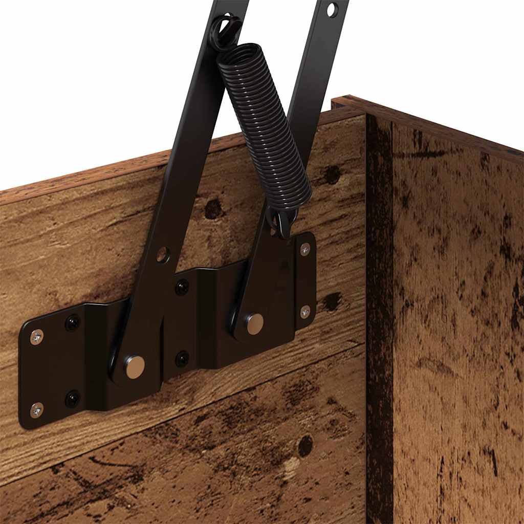 Salontafel Oud Hout 80 X 50,5 X 42,5 Cm Bewerkt Hout