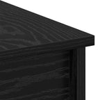 Salontafel Zwart Eiken 80 X 50,5 X 42,5 Cm Bewerkt Hout