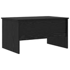 Salontafel Zwart Eiken 80 X 50,5 X 42,5 Cm Bewerkt Hout