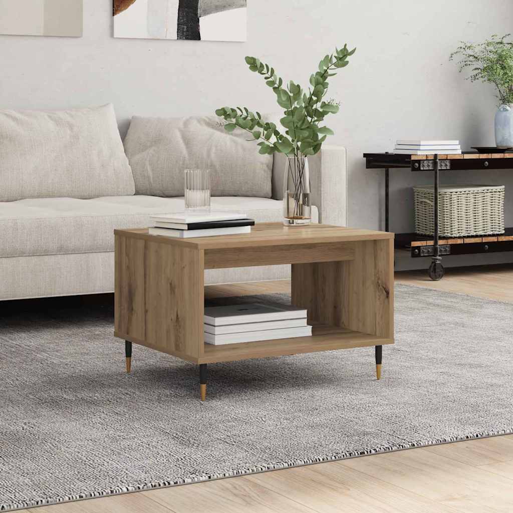Salontafel 60X50X40 Cm Bewerkt Hout Kleurig