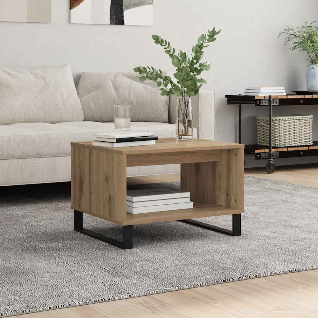 Salontafel 60X50X40 Cm Bewerkt Hout Kleurig
