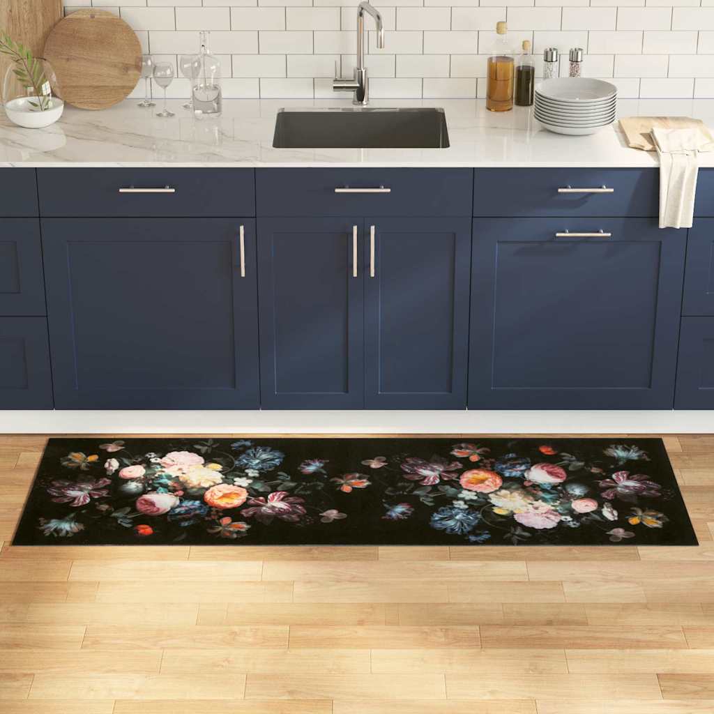Keuken Mat Floral Fluweel Bloemen