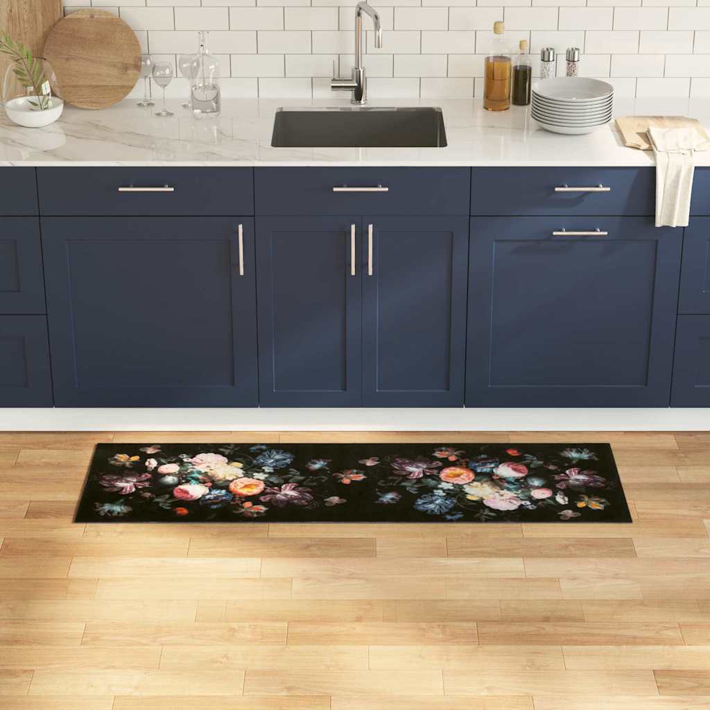 Keuken Mat Floral Fluweel Bloemen
