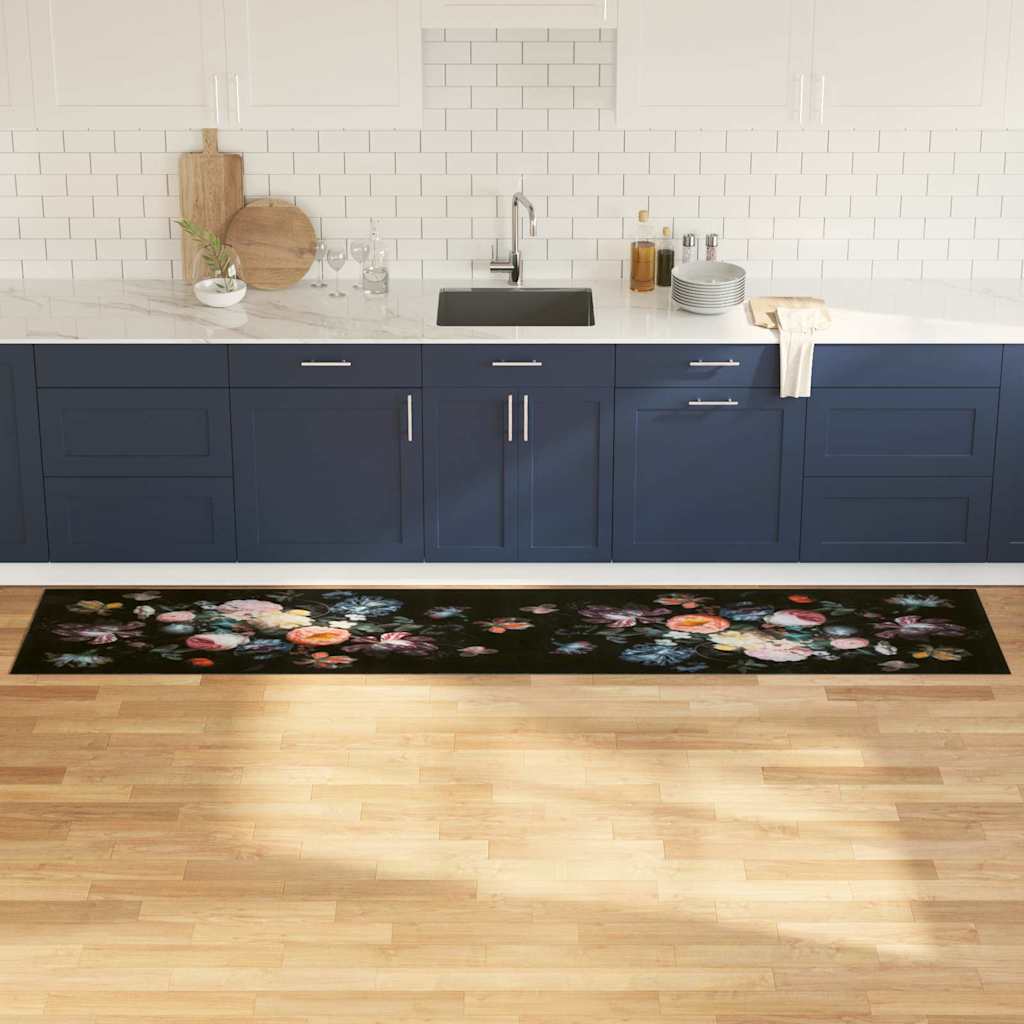 Keuken Mat Floral Fluweel Bloemen