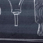 Keuken Mat Toile Zwart 300 X 60 Cm Fluweel Chef's Ruimte