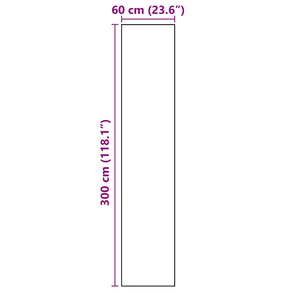 Keuken Mat Toile Zwart 300 X 60 Cm Fluweel Chef's Ruimte