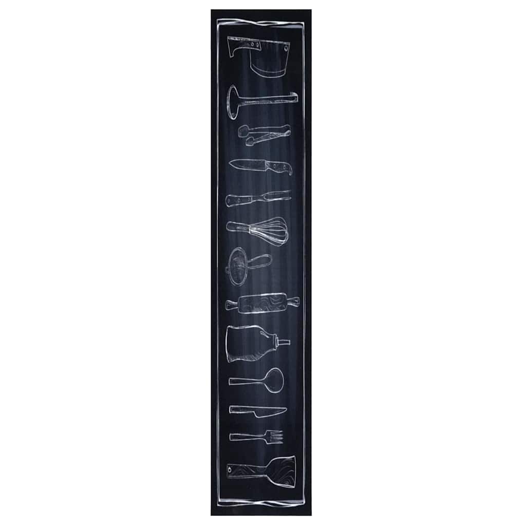 Keuken Mat Toile Zwart 300 X 60 Cm Fluweel Chef's Ruimte