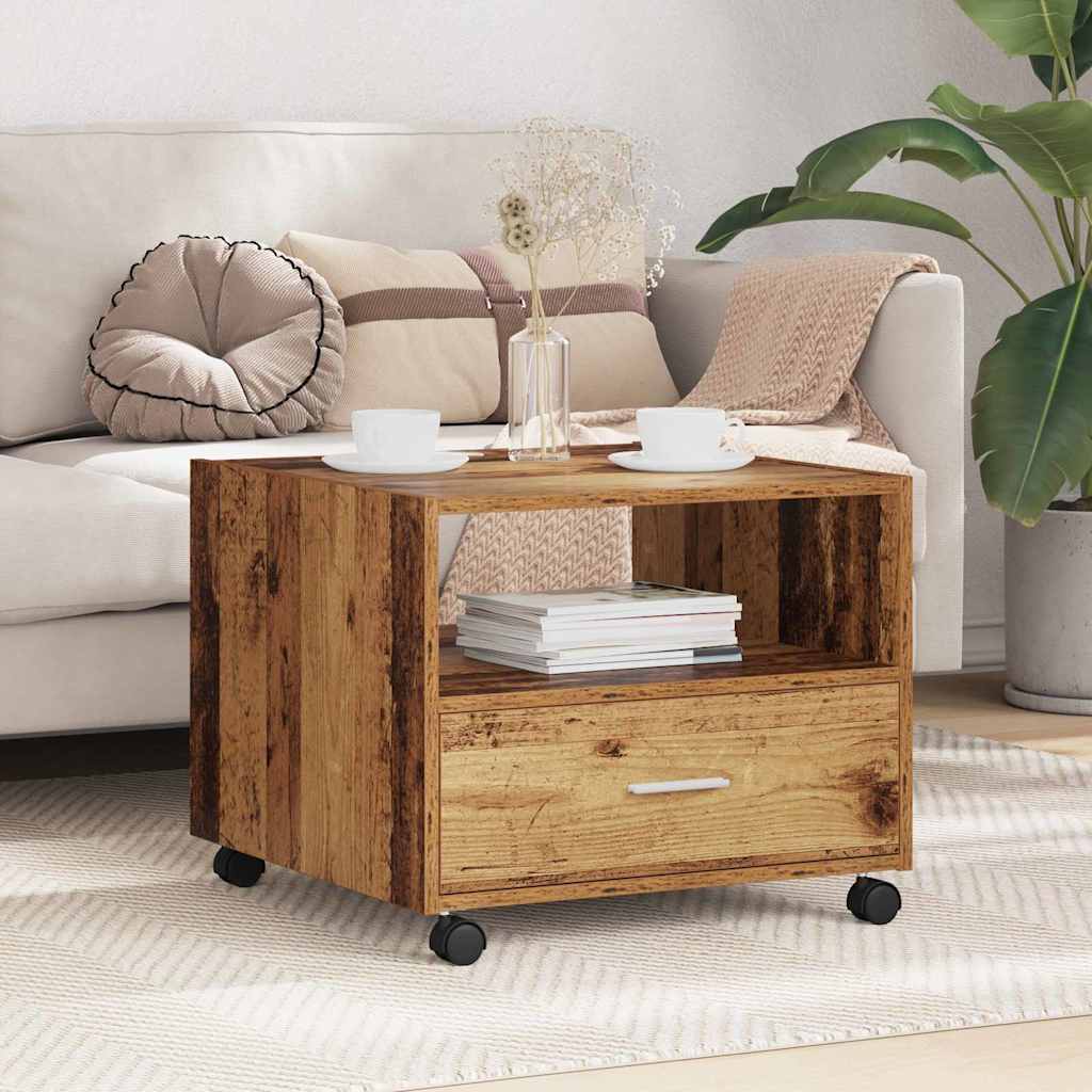 Salontafel 55X55X40 Cm Bewerkt Hout
