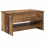 Salontafel Oud Hout 80 X 50,5 X 41,5 Cm Bewerkt Hout