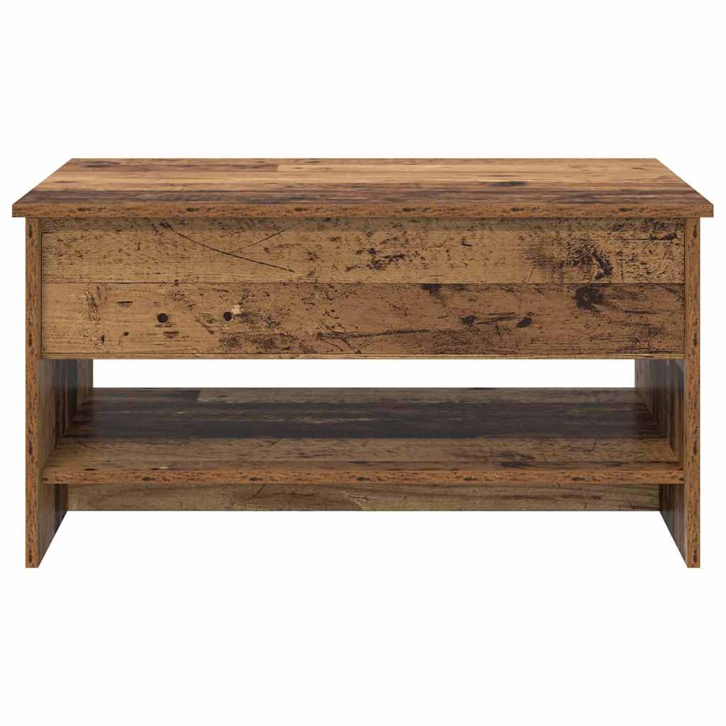Salontafel Oud Hout 80 X 50,5 X 41,5 Cm Bewerkt Hout