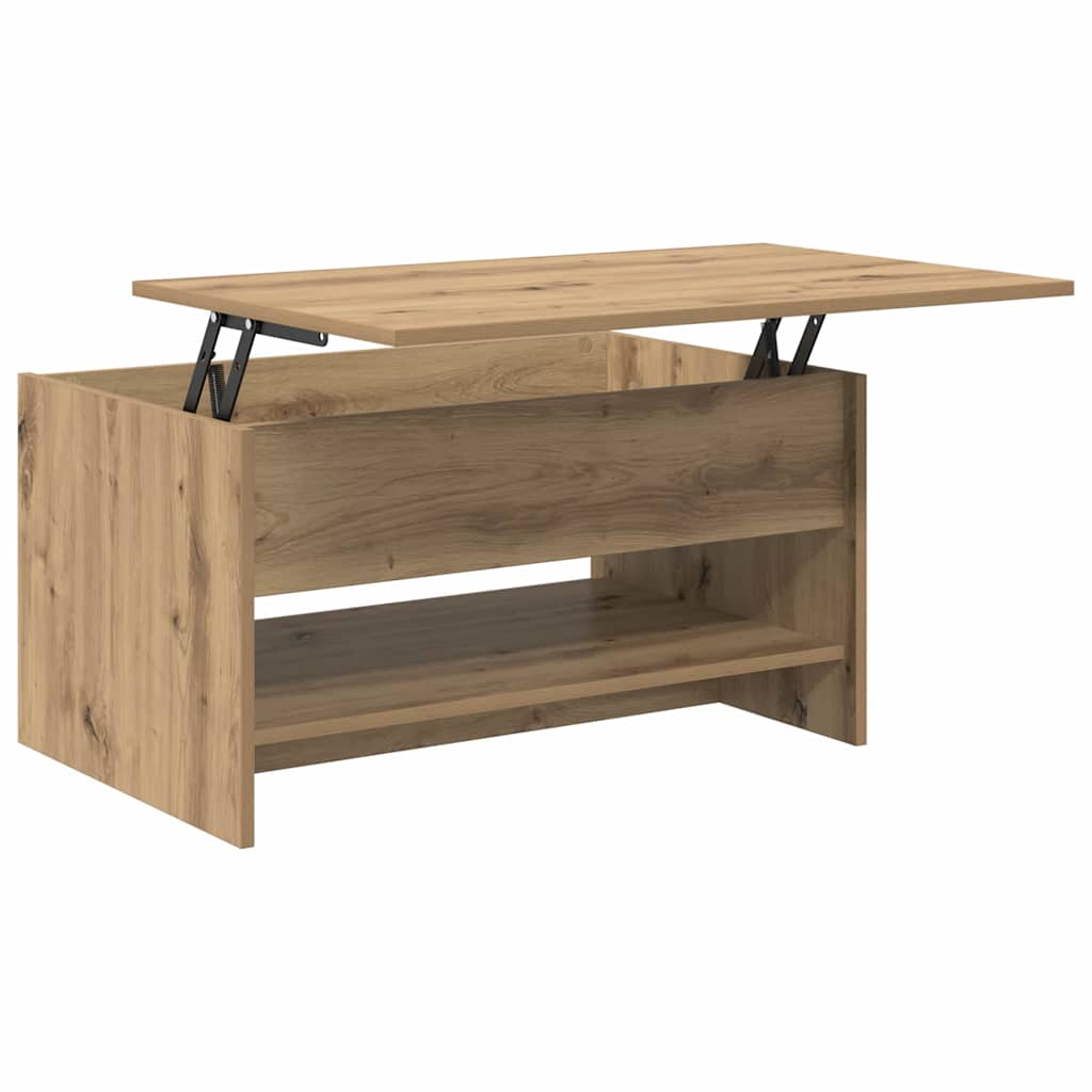 Salontafel Artisanaal Eikenkleurig 80 X 50,5 X 41,5 Cm