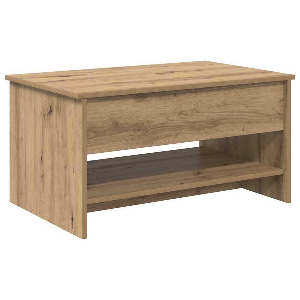 Salontafel Artisanaal Eikenkleurig 80 X 50,5 X 41,5 Cm