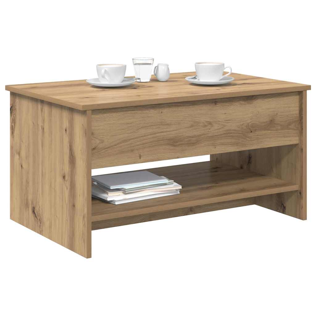 Salontafel Artisanaal Eikenkleurig 80 X 50,5 X 41,5 Cm
