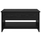 Salontafel Zwart Eiken 80 X 50,5 X 41,5 Cm Bewerkt Hout