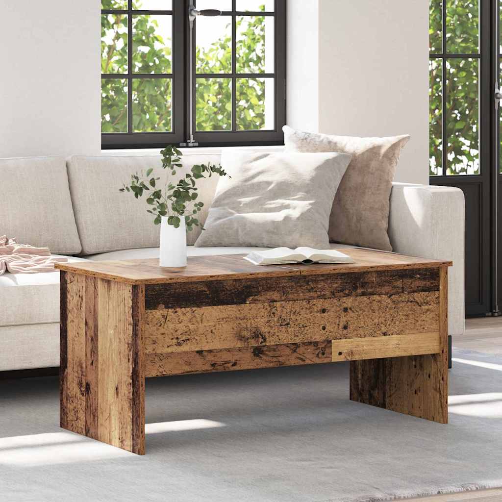 Salontafel Oud Hout 102 X 50,5 X 46,5 Cm Bewerkt Hout