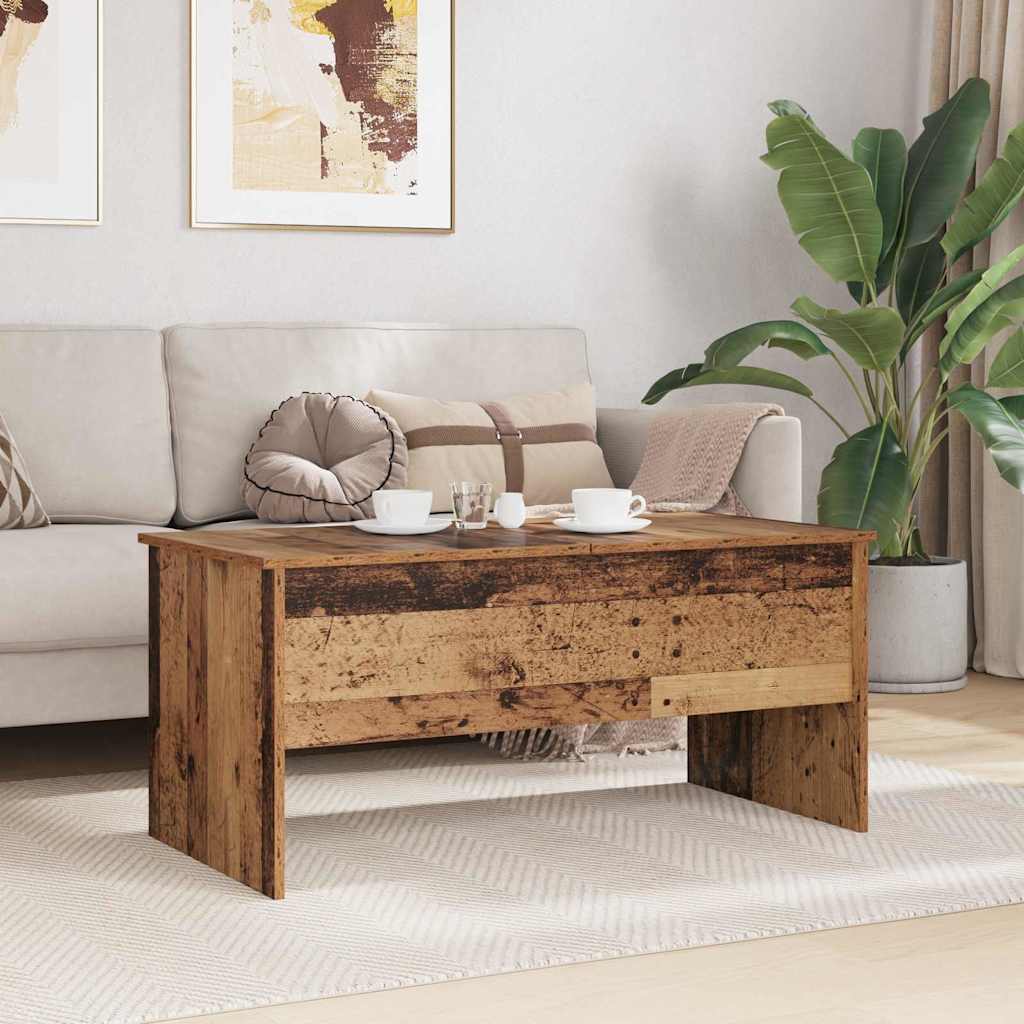 Salontafel Oud Hout 102 X 50,5 X 46,5 Cm Bewerkt Hout